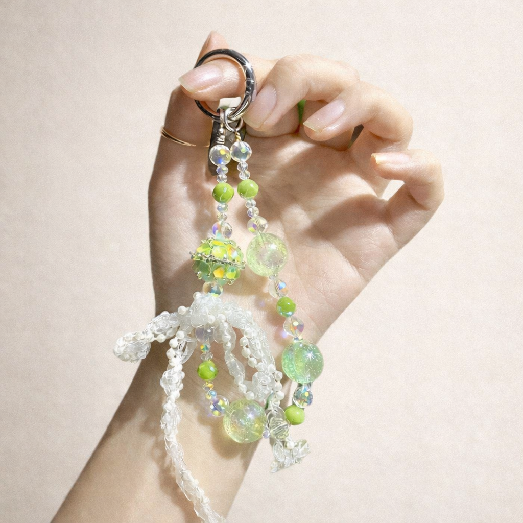 Beaded Phone Charm Chain Design