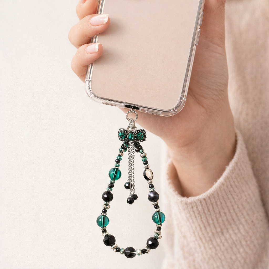 Beaded Phone Charm Retro Tassel