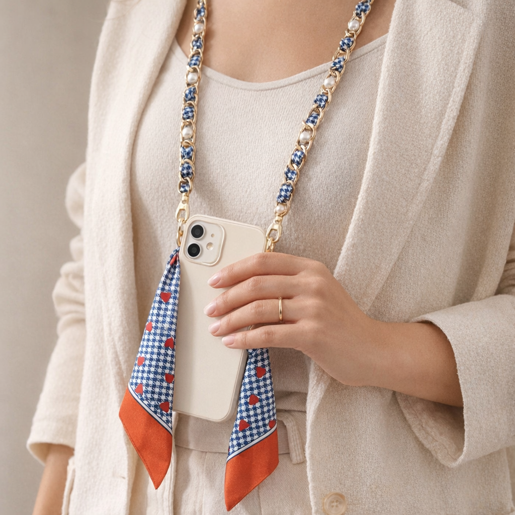 Acrylic Phone Straps Woven Design