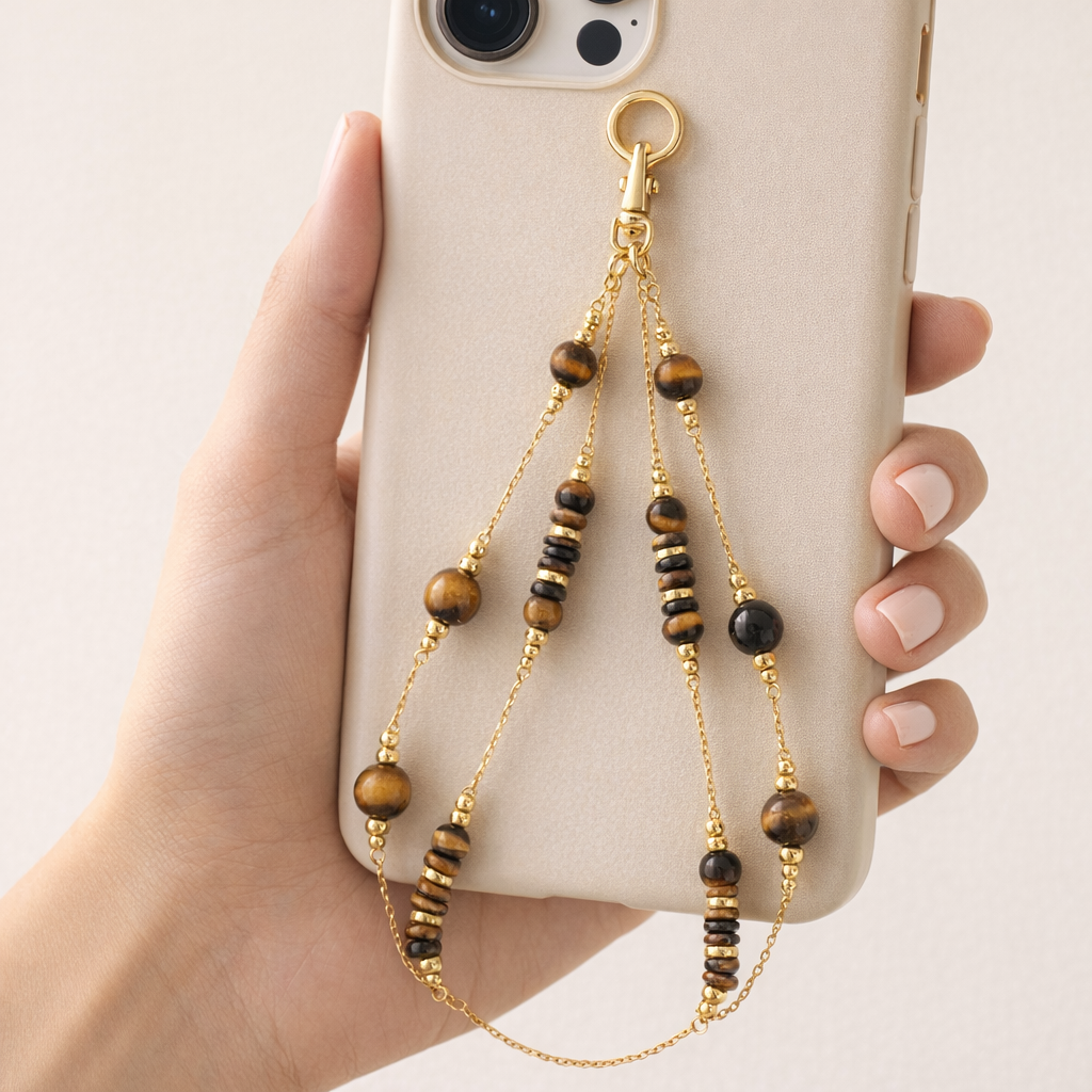 Beaded Phone Straps Double Layer Y2K