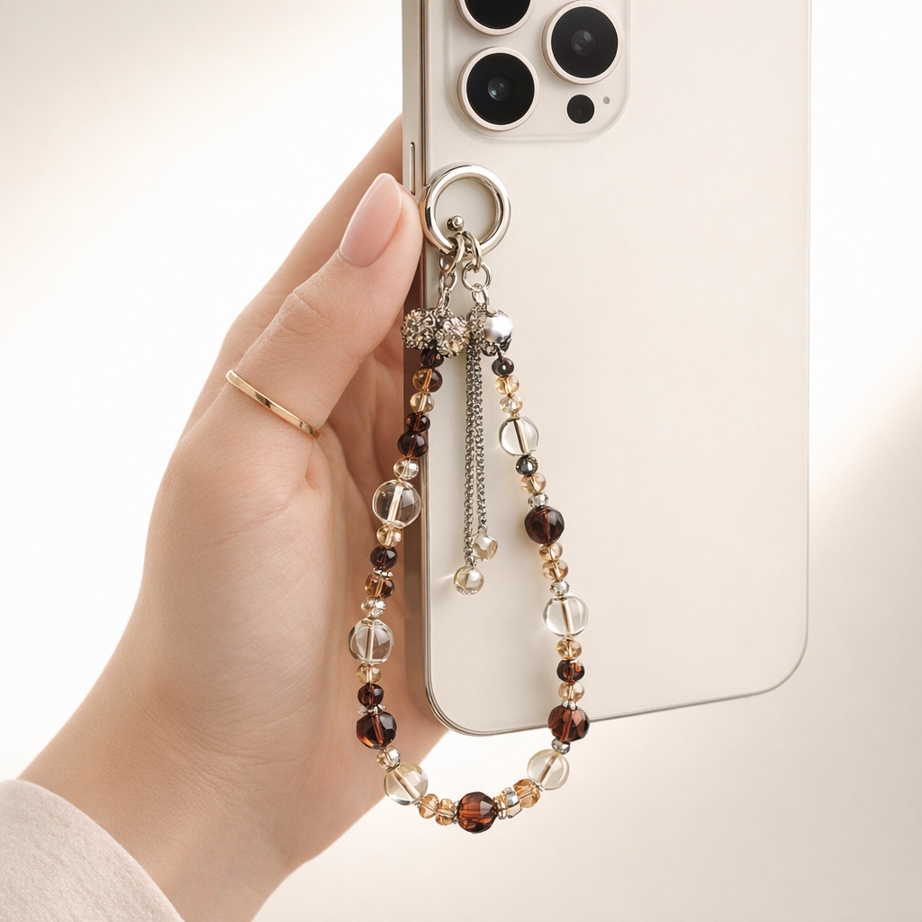 Beaded Phone Charm Retro Tassel