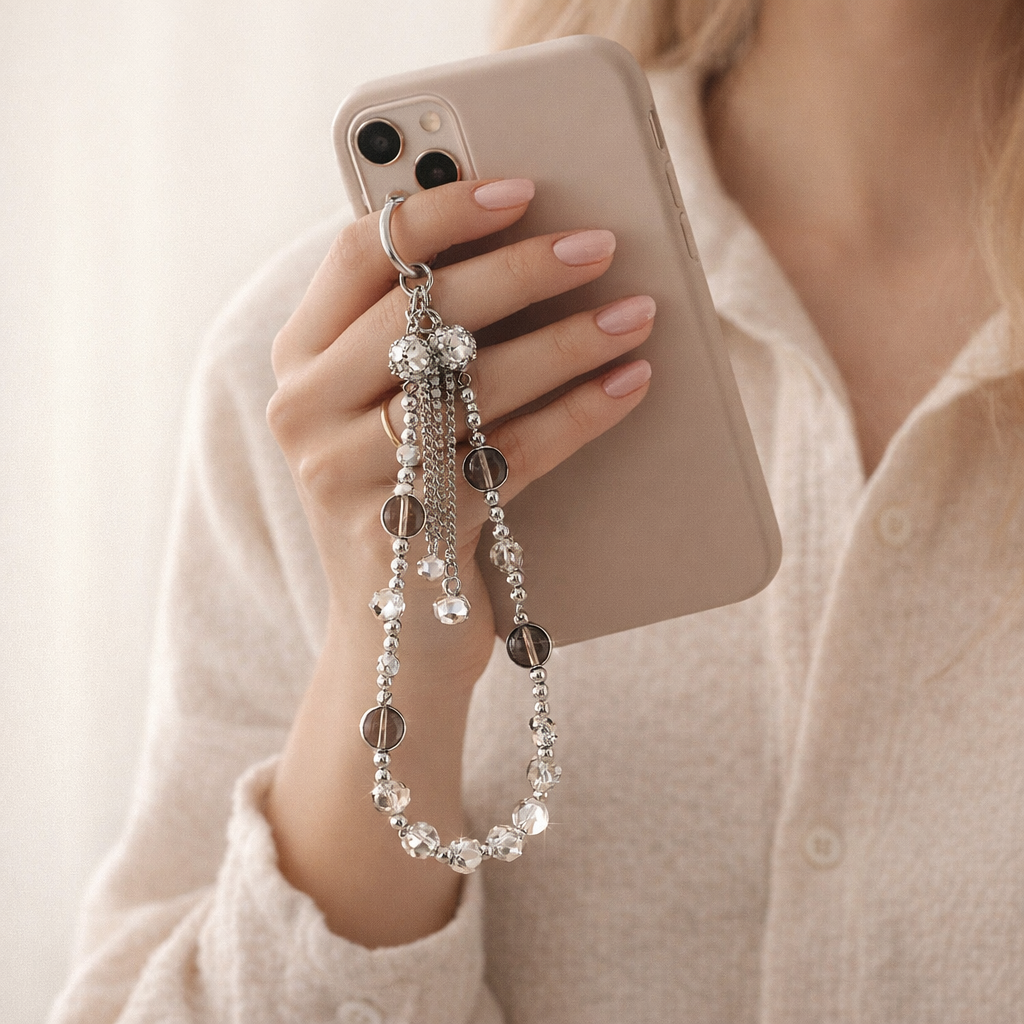Beaded Phone Charm Retro Tassel