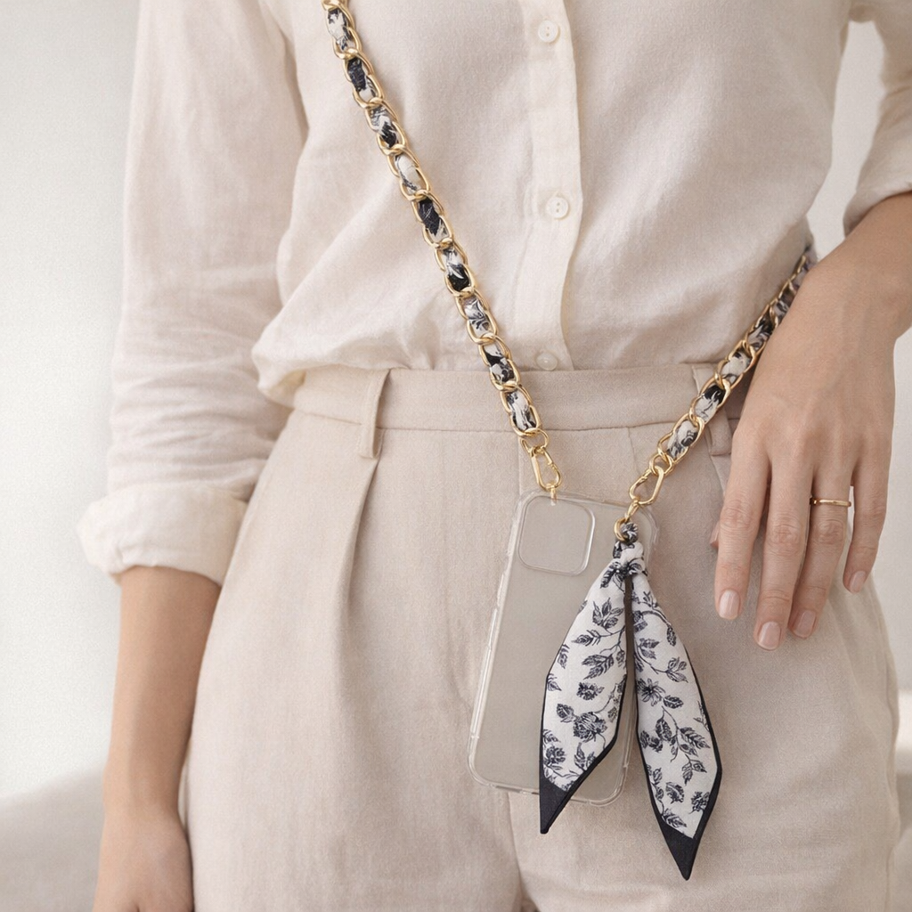 Acrylic Phone Straps Woven Design