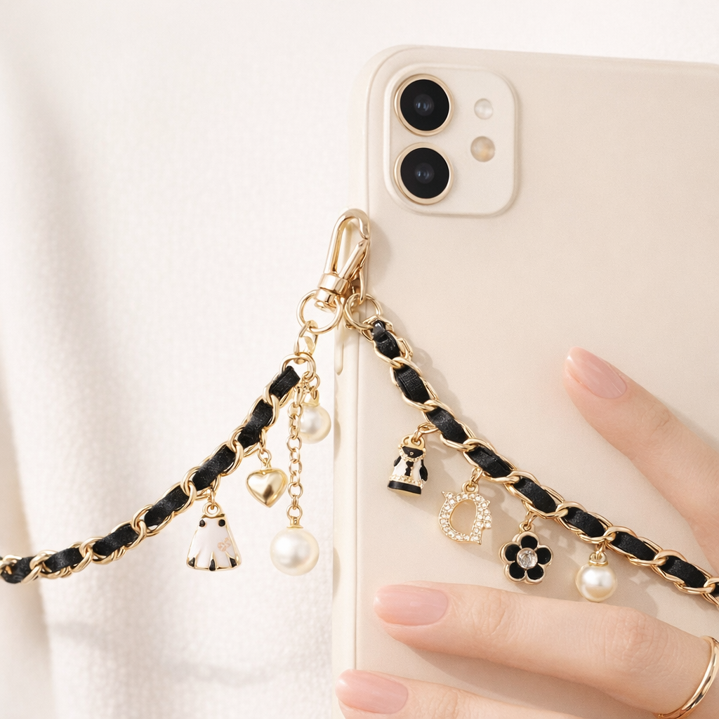 Phone Chain Camellia Flower