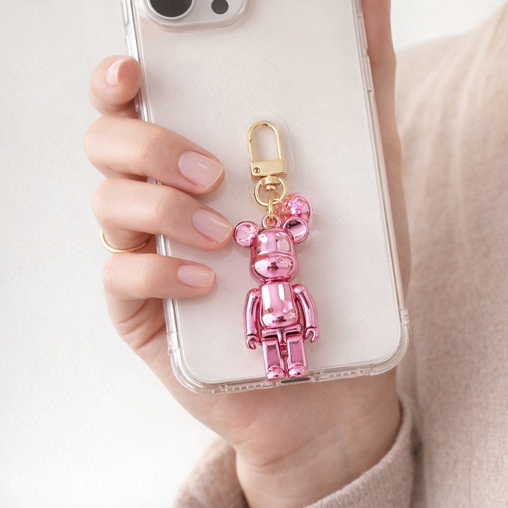 Acrylic Phone Charm Cute Bear