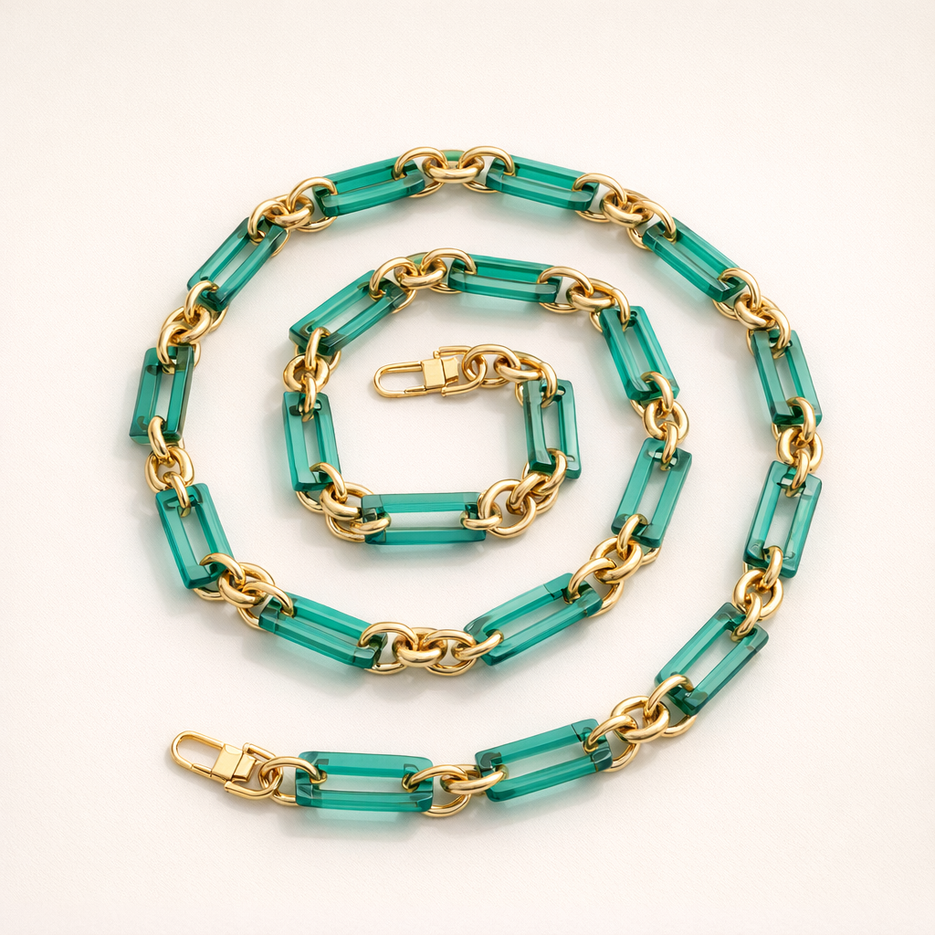 Acrylic Phone Strap Bold Square Design