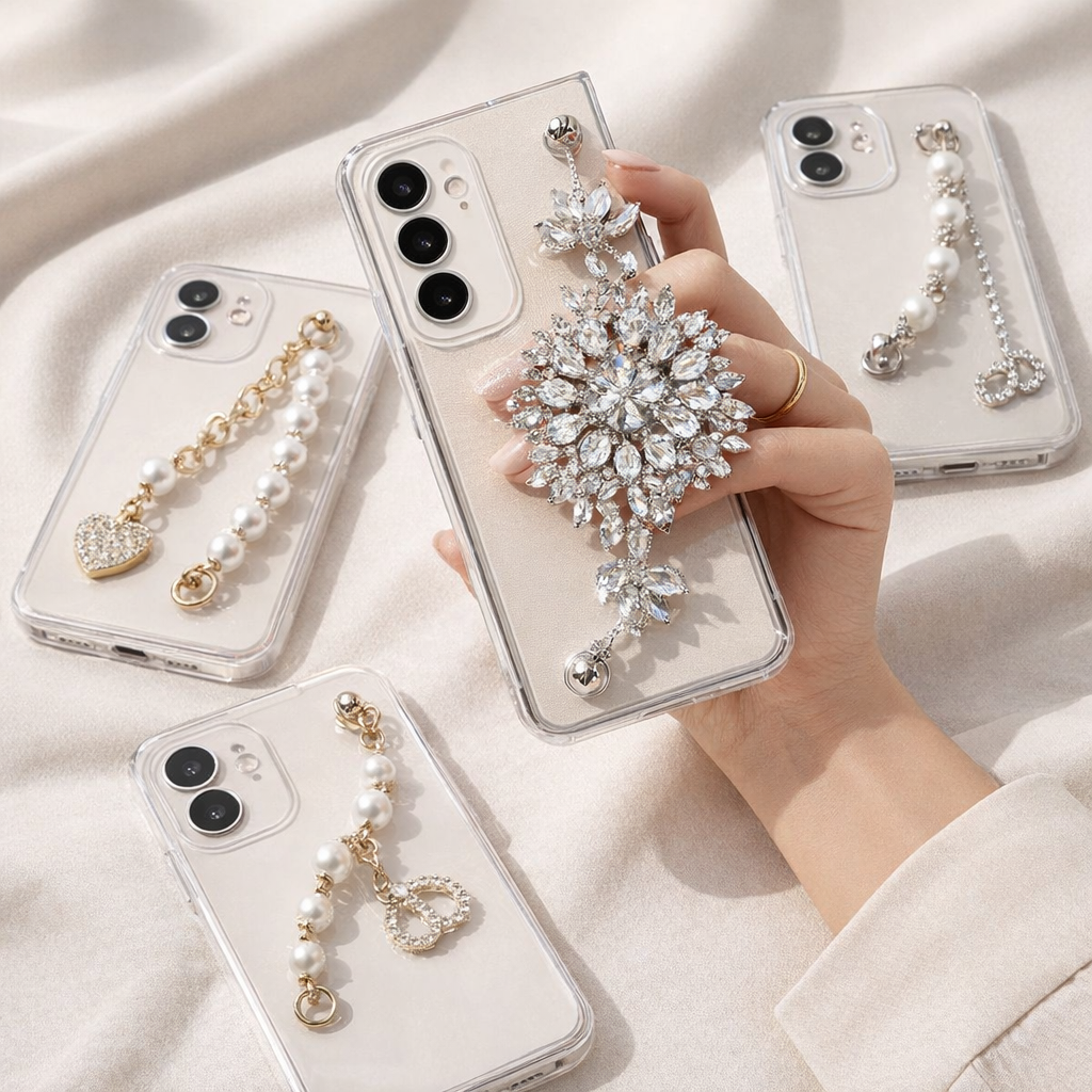 Acrylic Phone Charm Minimalist Design