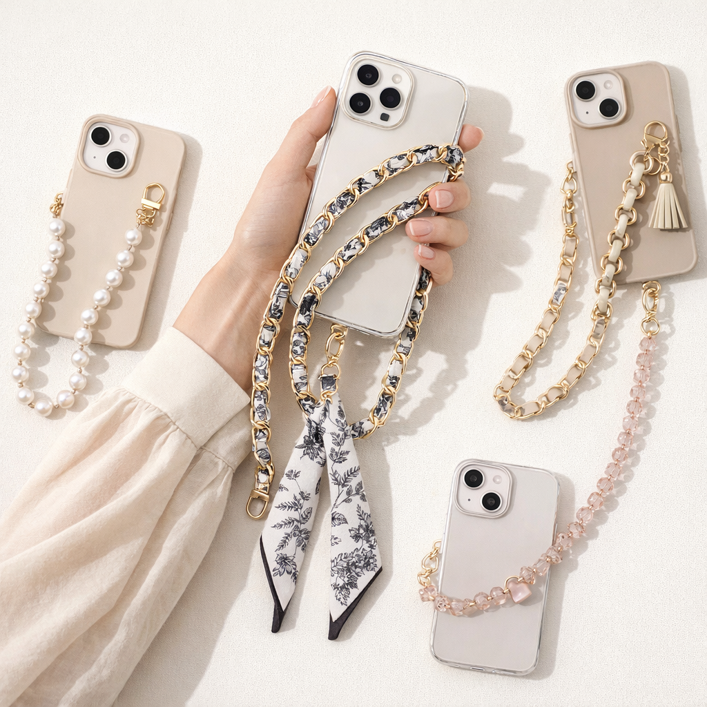 Acrylic Phone Straps Woven Design