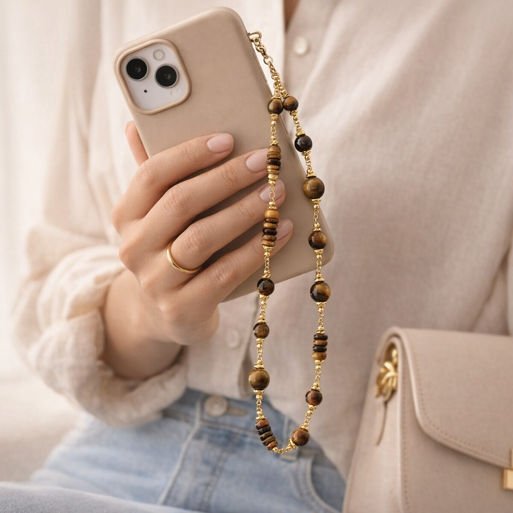 Beaded Phone Straps Double Layer Y2K