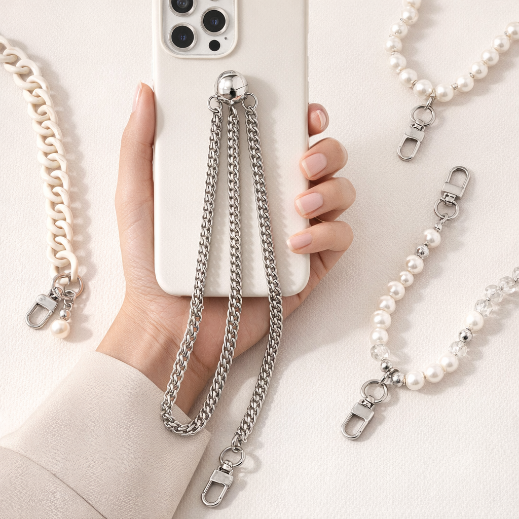 Metal Phone Chain Link Design