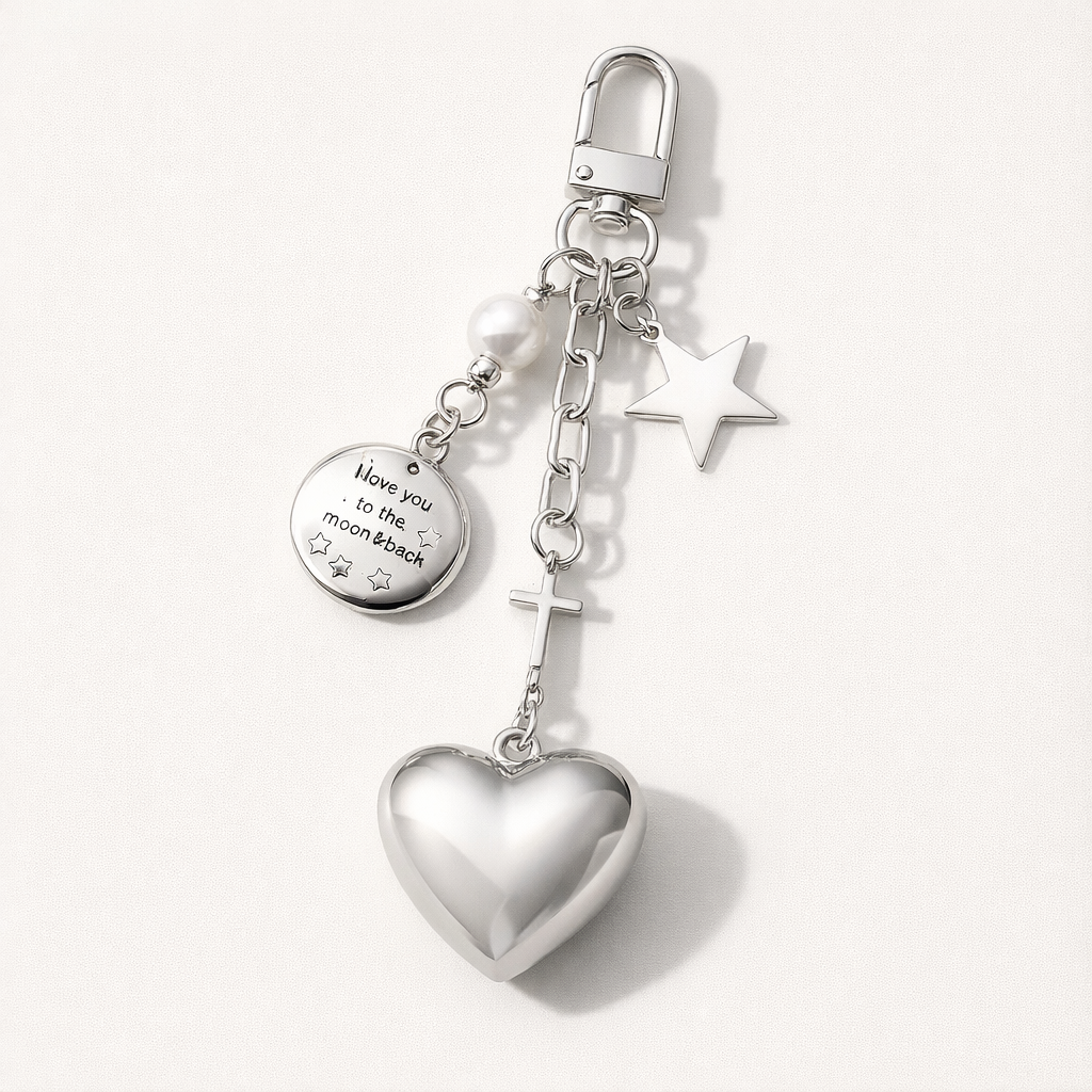 Phone Charm Heart & Moon