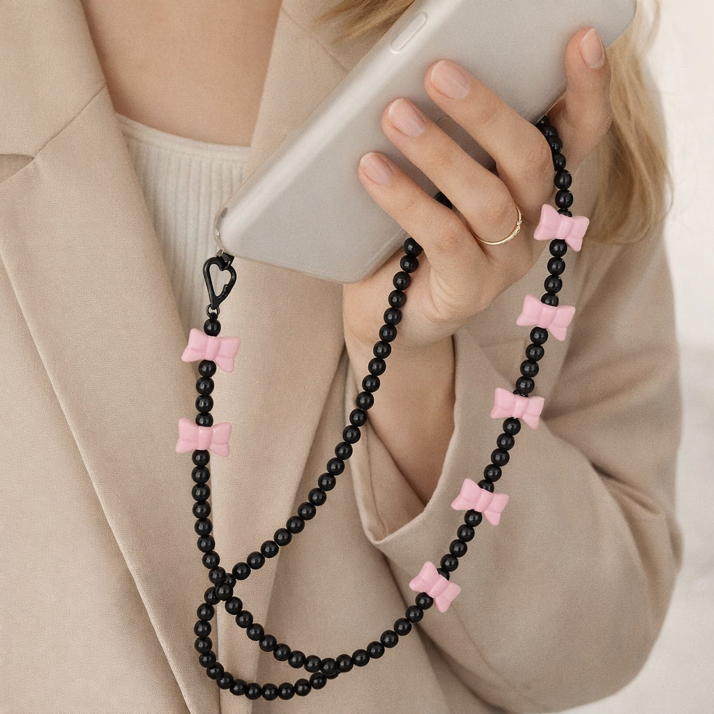 Beaded Phone Strap Korean Style