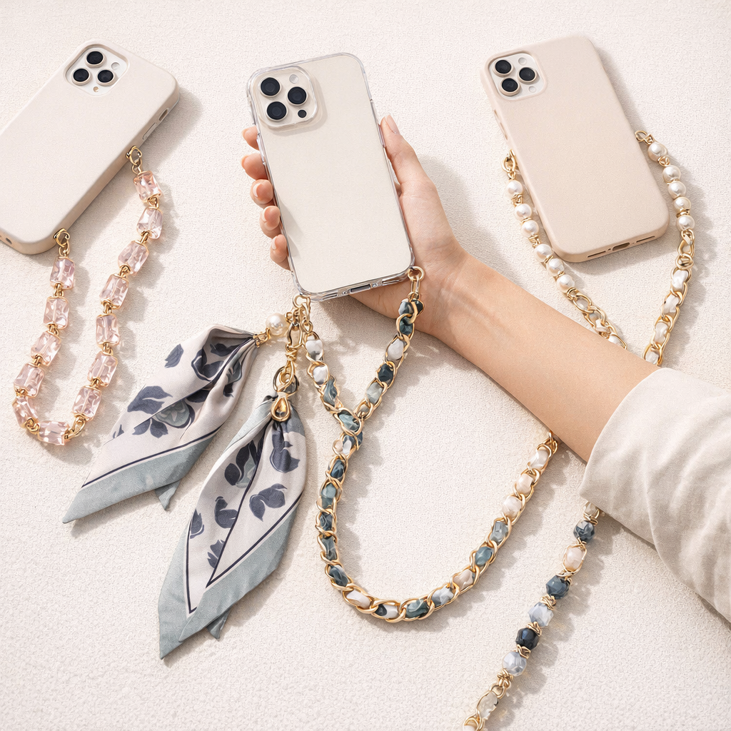 Acrylic Phone Straps Woven Design