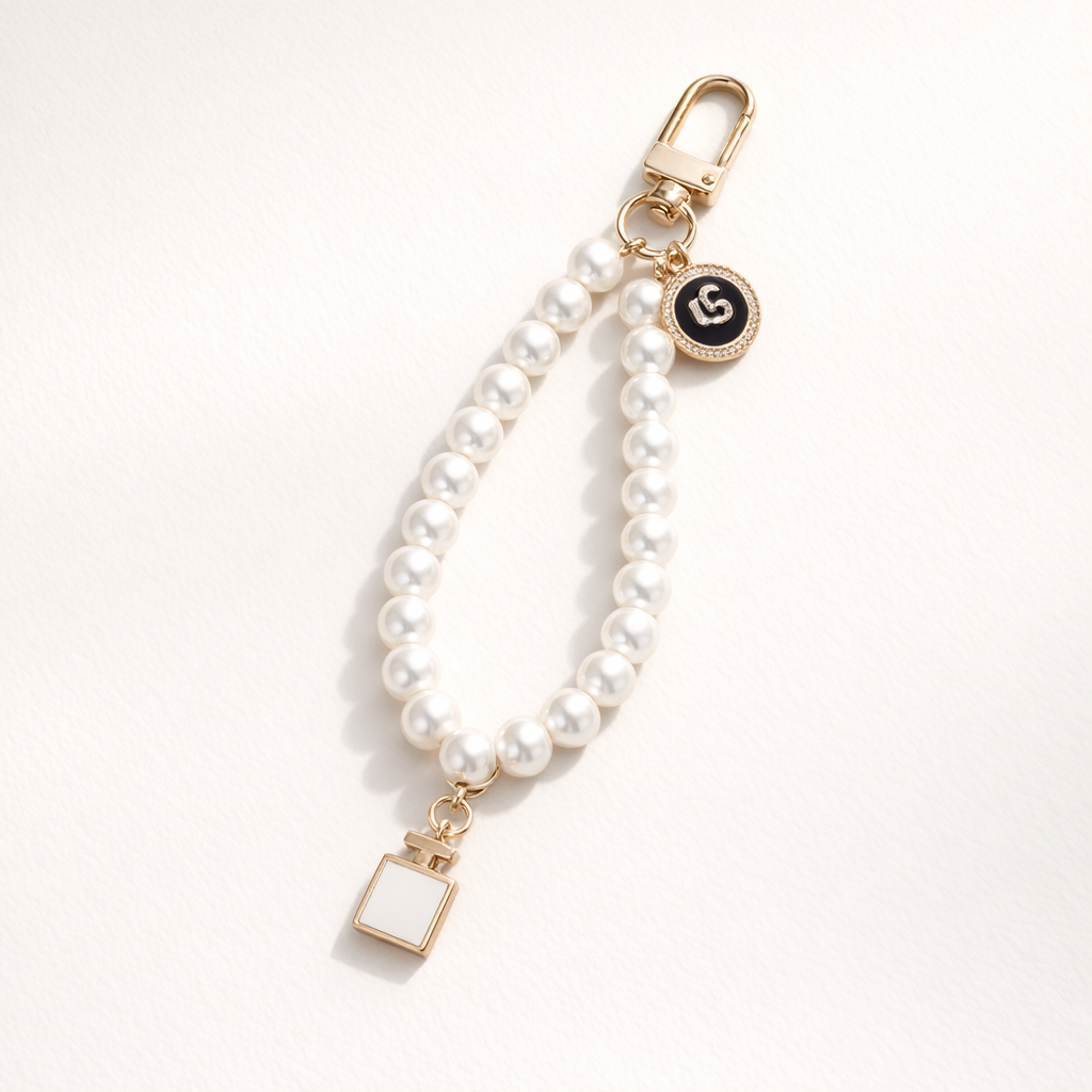 Pearl Phone Charm Rabbit Pendant