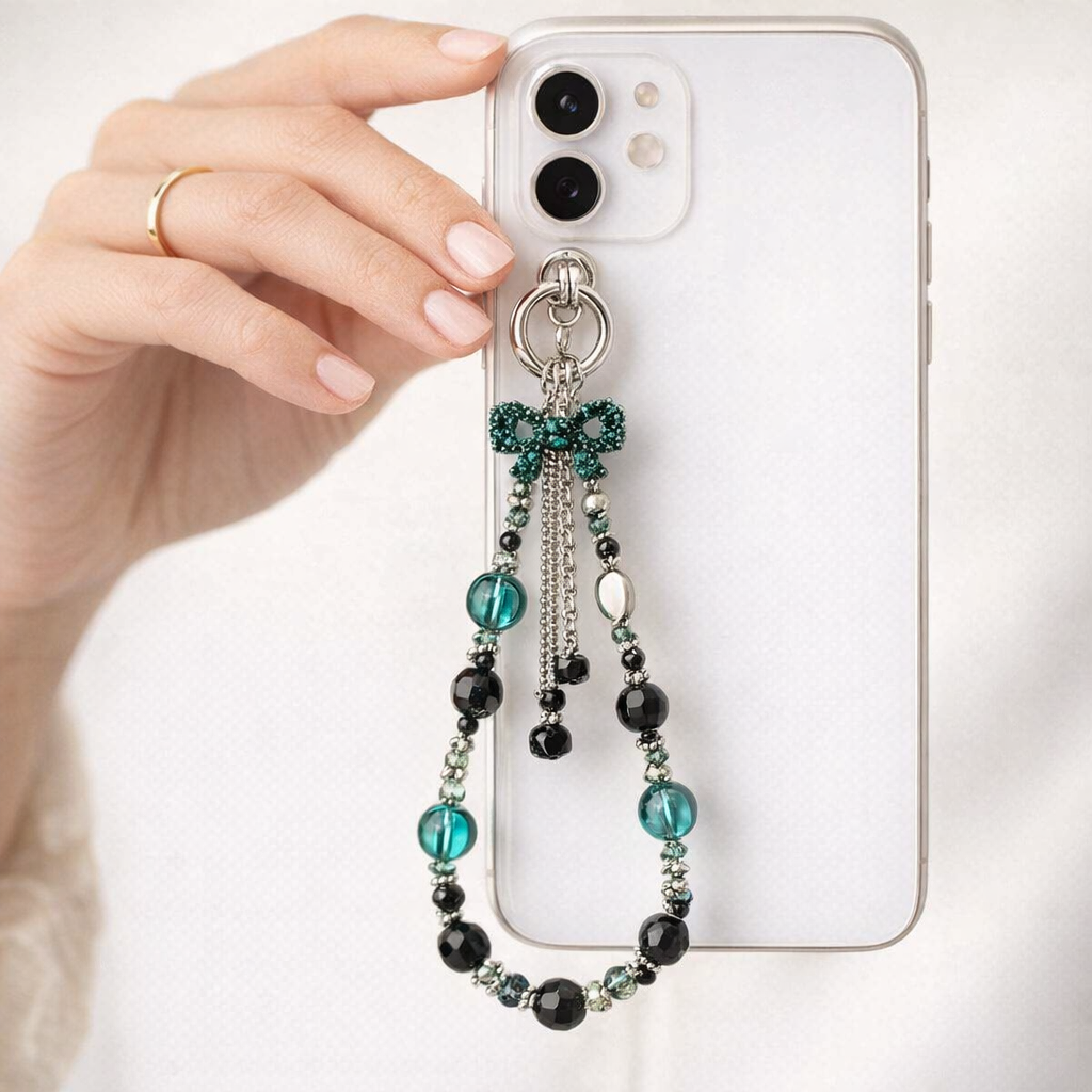 Beaded Phone Charm Retro Tassel