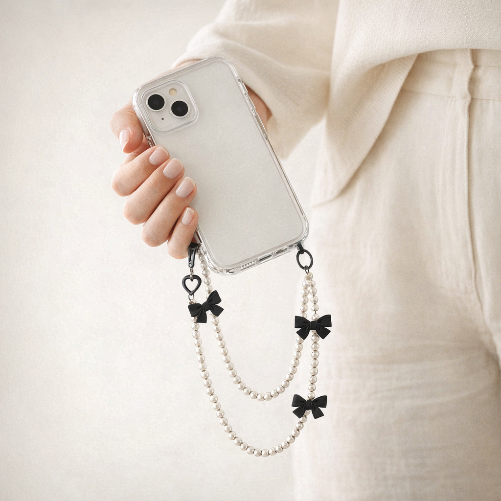 Beaded Phone Strap Korean Style