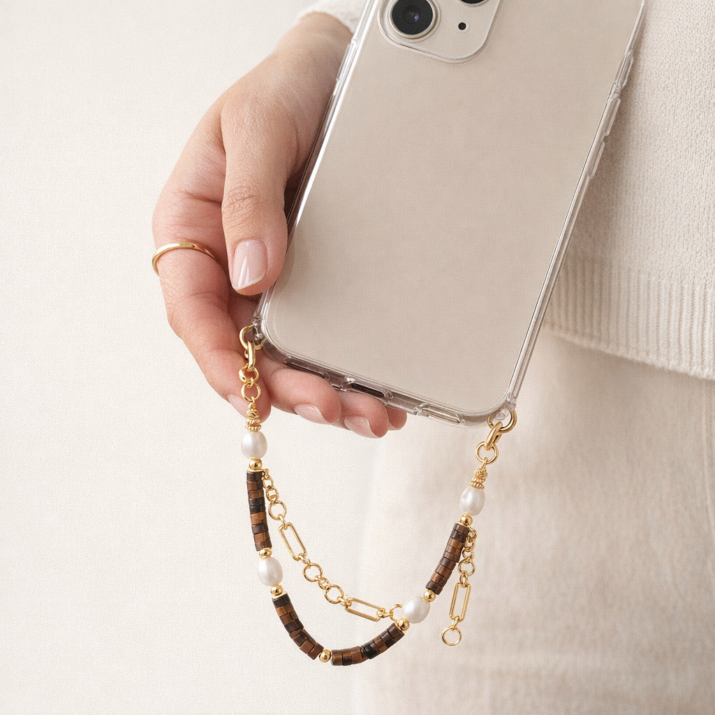 Beaded Phone Straps Double Layer Y2K