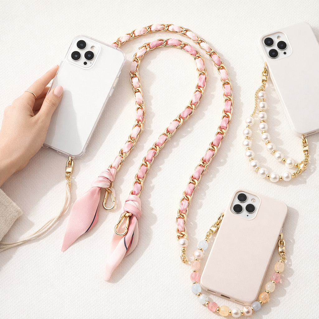 Acrylic Phone Straps Woven Design