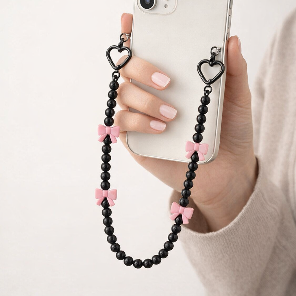 Beaded Phone Strap Korean Style