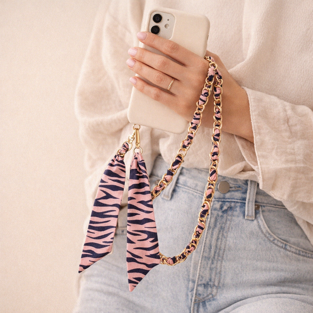 Acrylic Phone Straps Woven Design