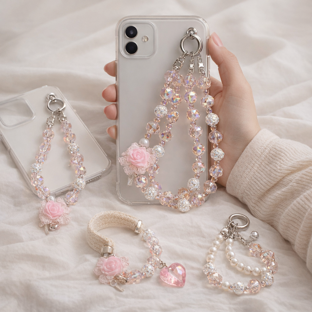 Crystal Phone charm Tassel Design