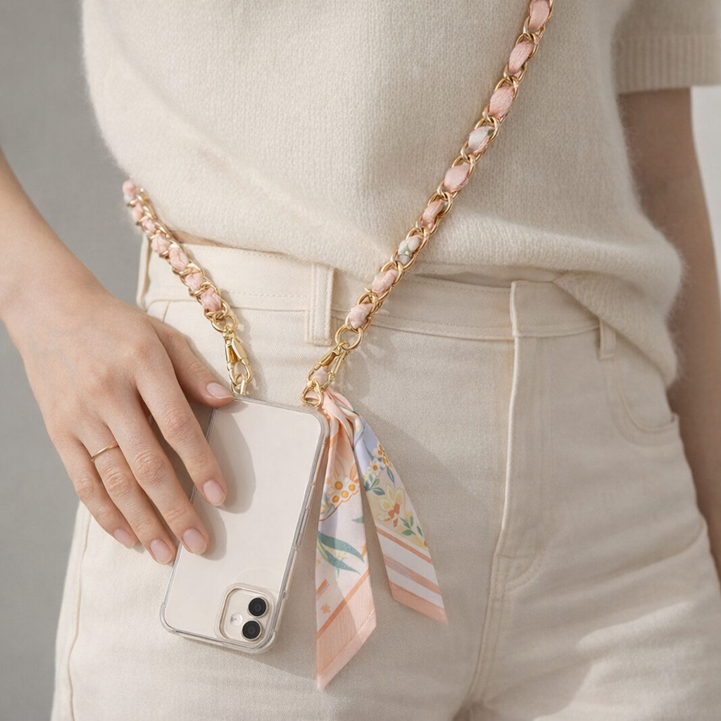 Acrylic Phone Straps Woven Design