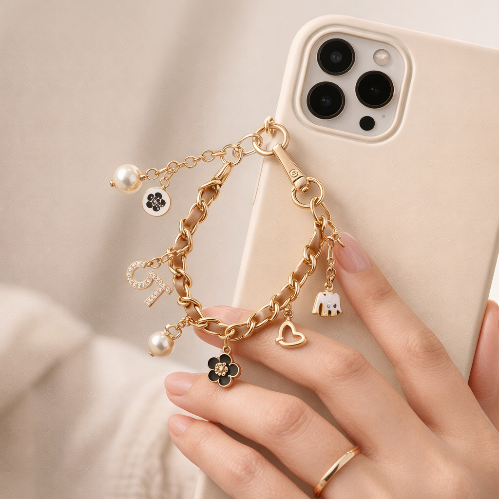 Phone Chain Camellia Flower