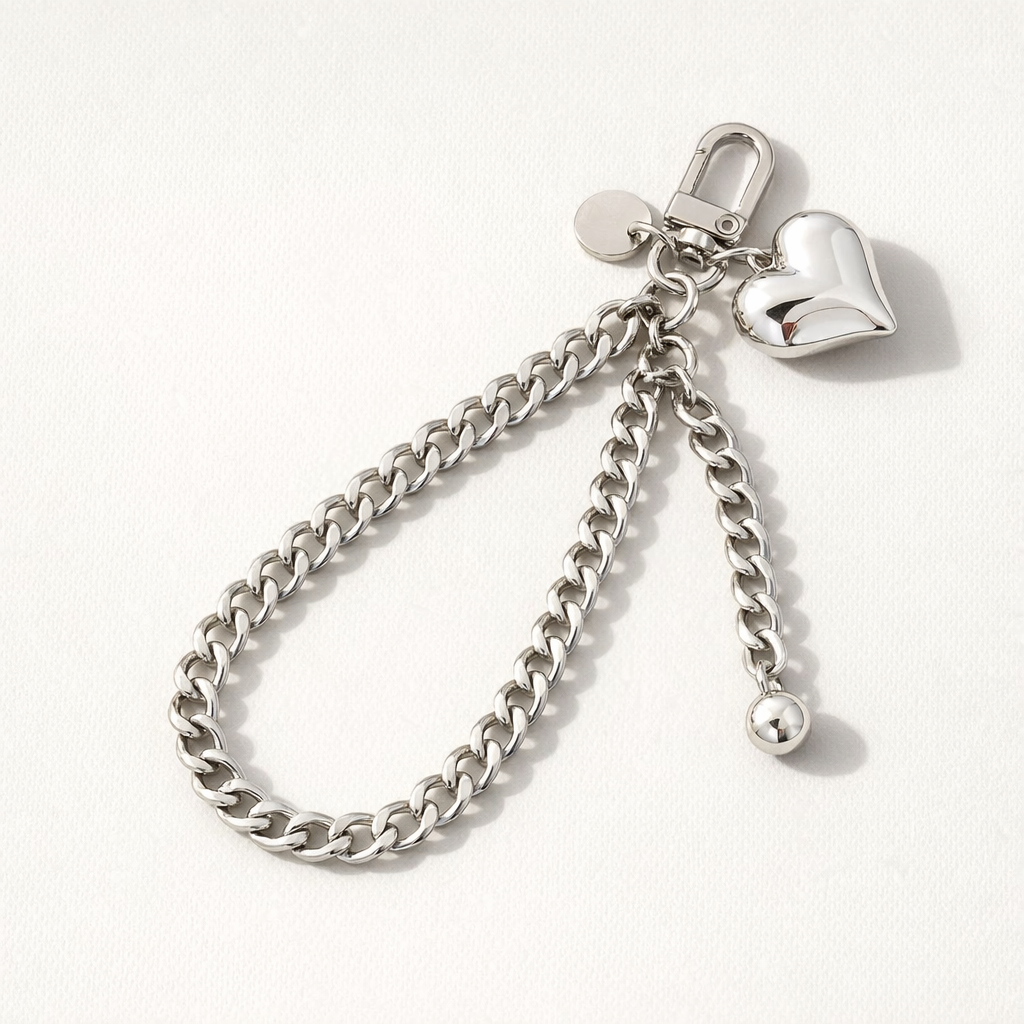 Pearl Phone Charm Love Pendant
