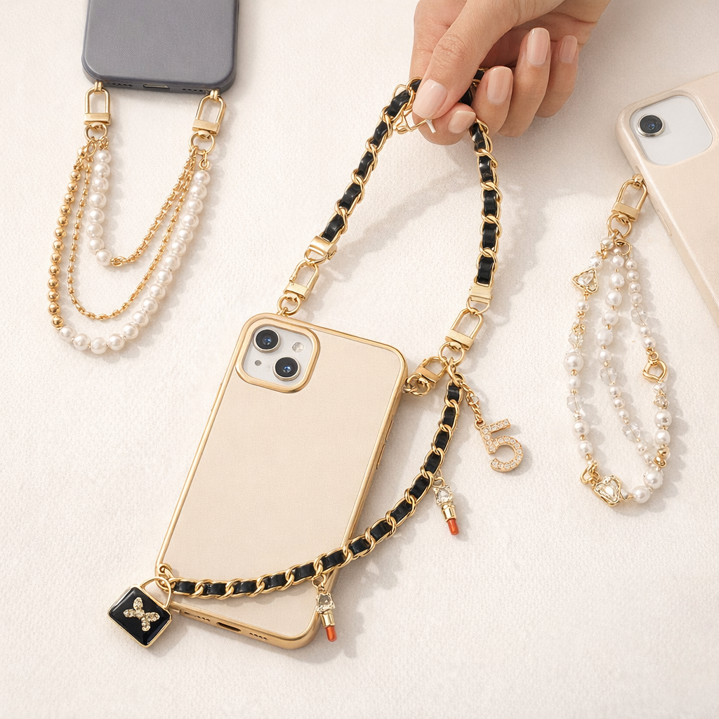 Phone Chain Camellia Flower