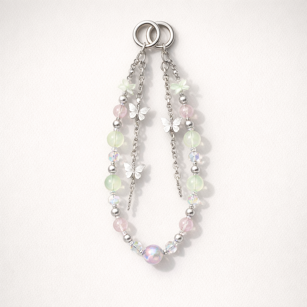 Acrylic Phone Charm Glitter Finish