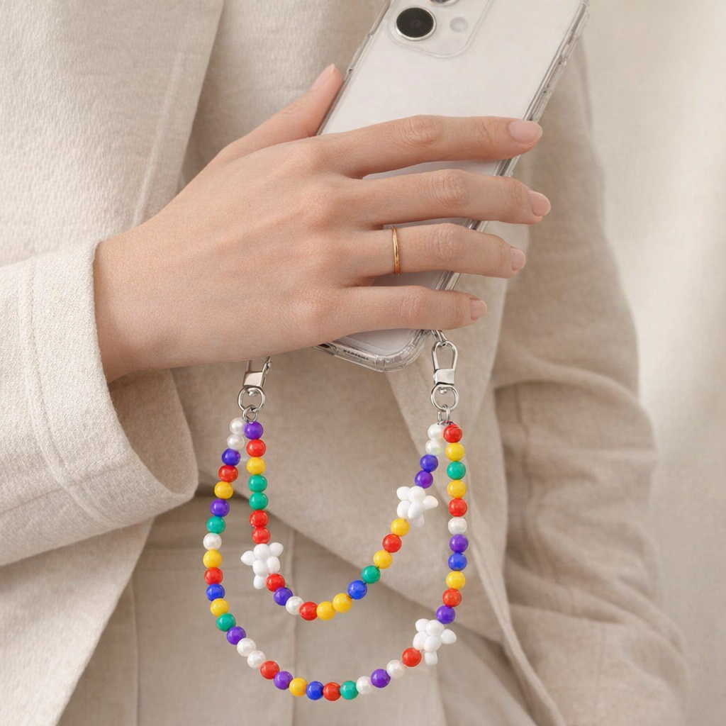 Beaded Phone Strap Korean Style