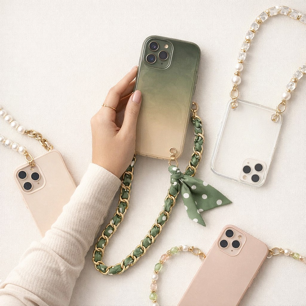 Acrylic Phone Straps Woven Design