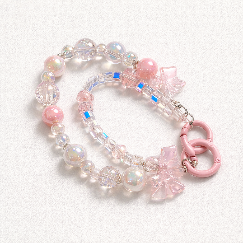 Crystal Phone Charm Floral Design