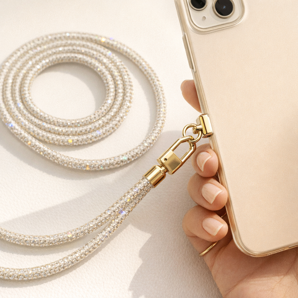 Crystal Phone Strap Rhinestone Elegance