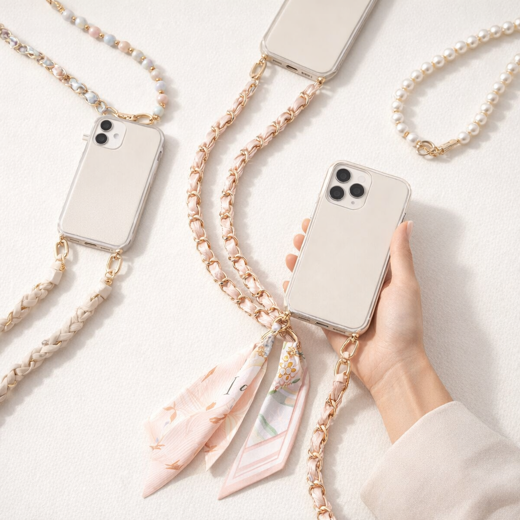 Acrylic Phone Straps Woven Design