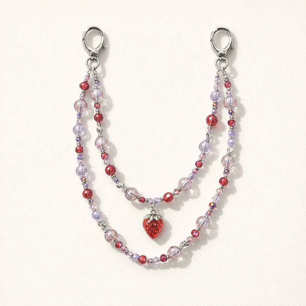 Beaded Phone Strap Crossbody Elegance