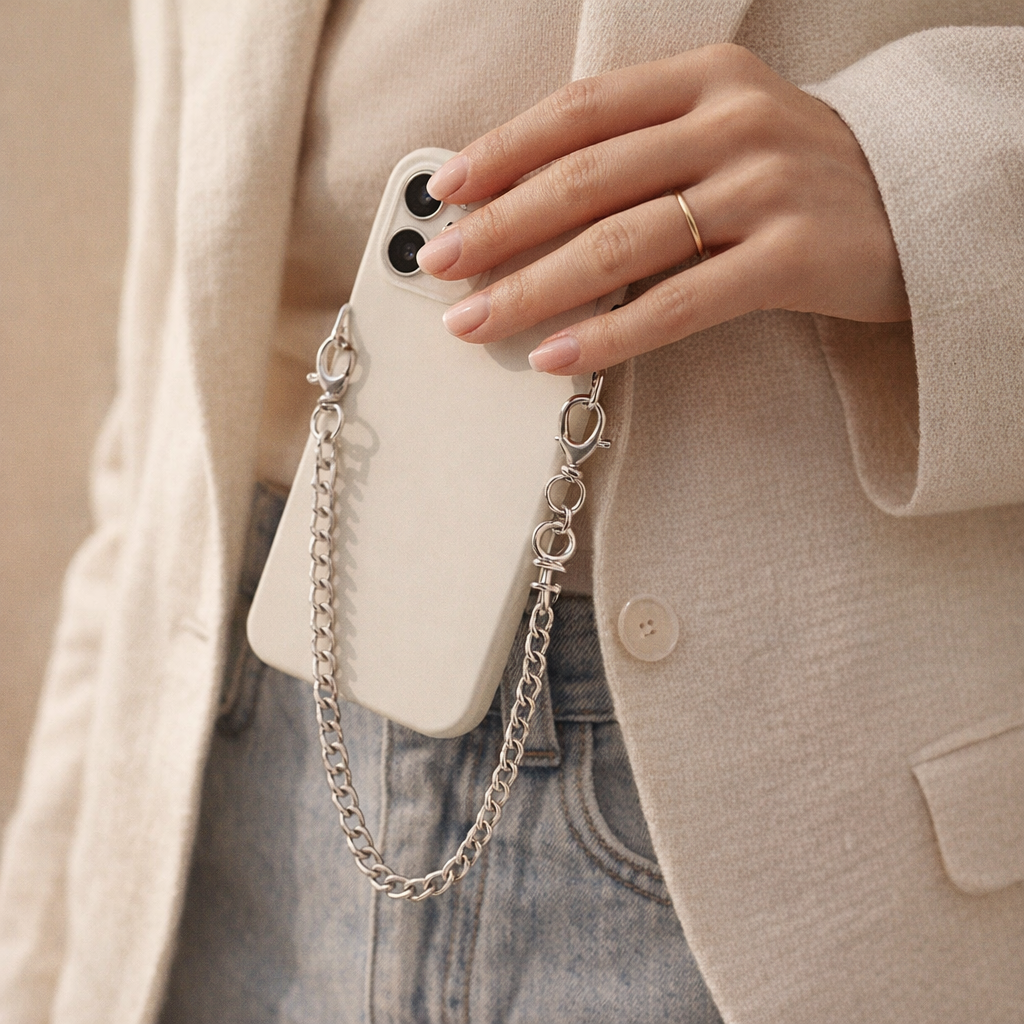 Metal Phone Chain Customisable Links