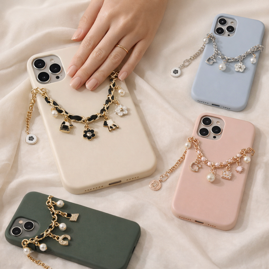 Phone Chain Camellia Flower