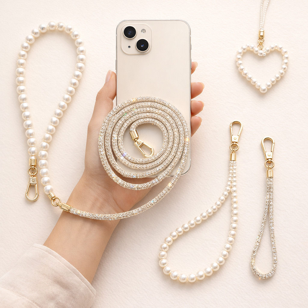 Crystal Phone Strap Rhinestone Elegance