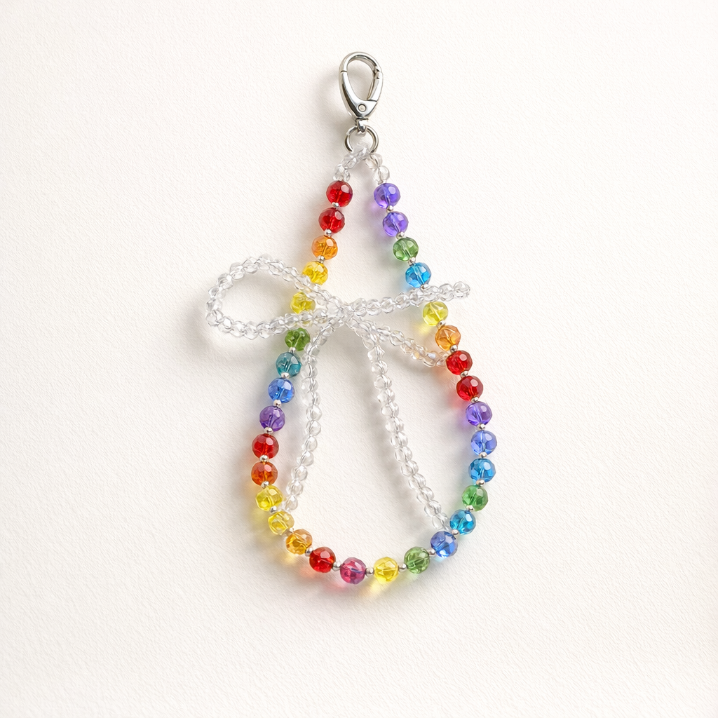 Crystal Phone Charm Butterfly Design