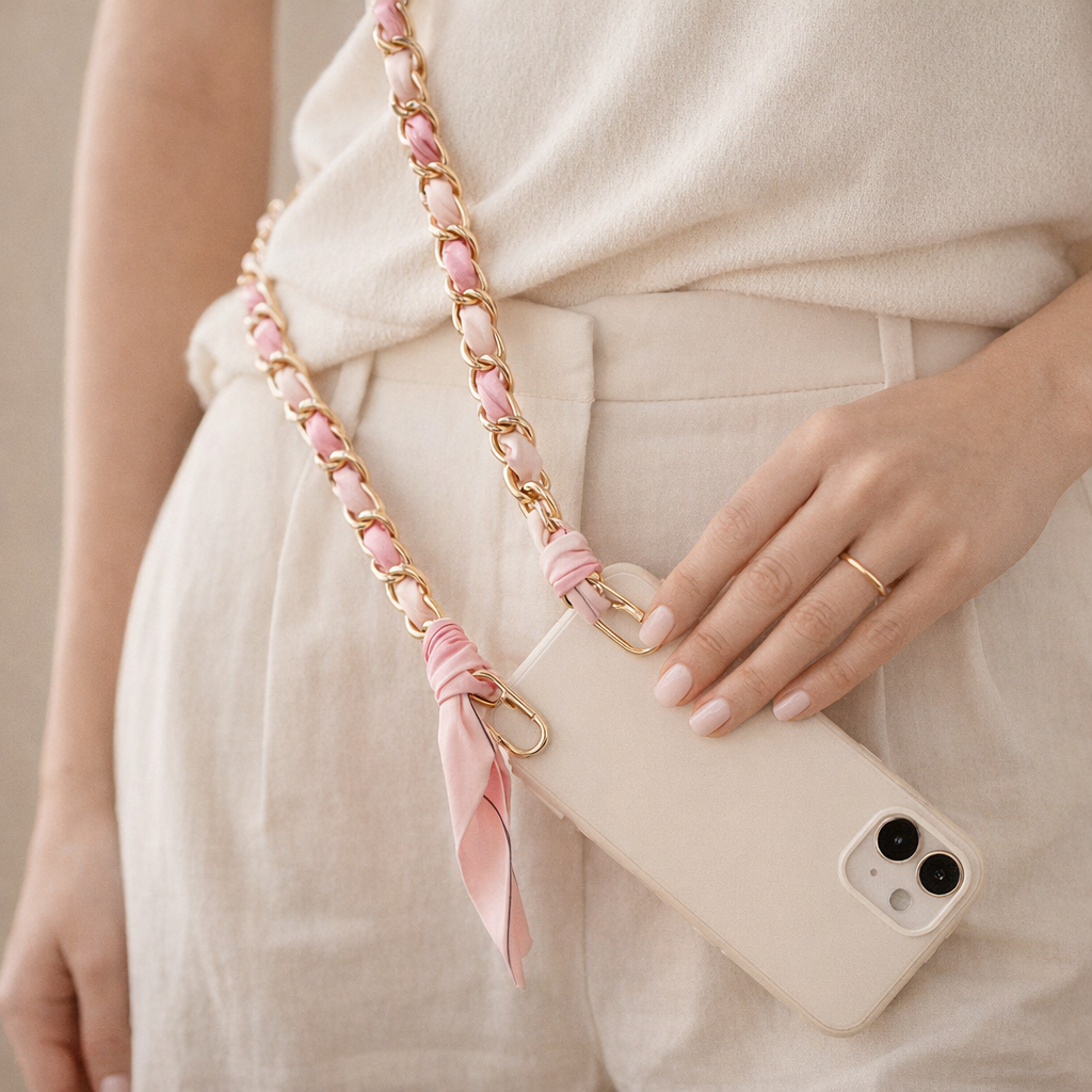 Acrylic Phone Straps Woven Design