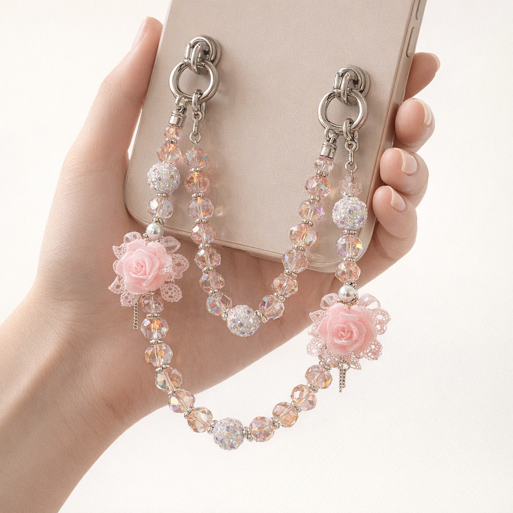 Crystal Phone charm Tassel Design
