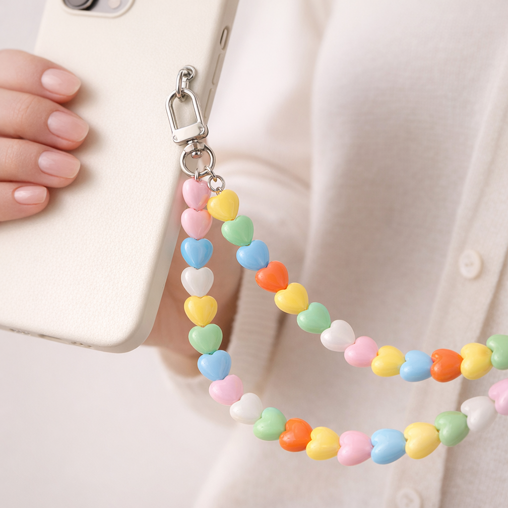 Beaded Phone Strap Korean Style