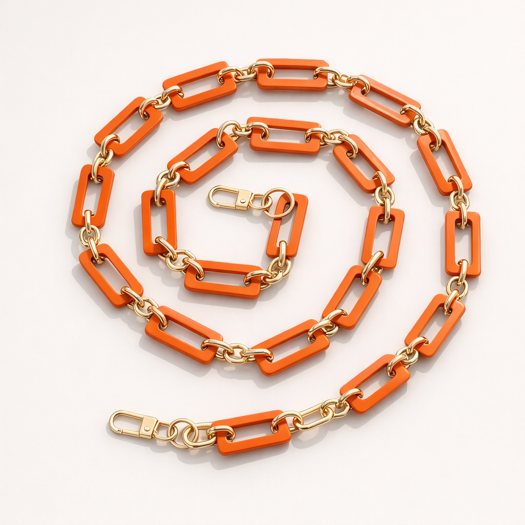 Acrylic Phone Strap Bold Square Design