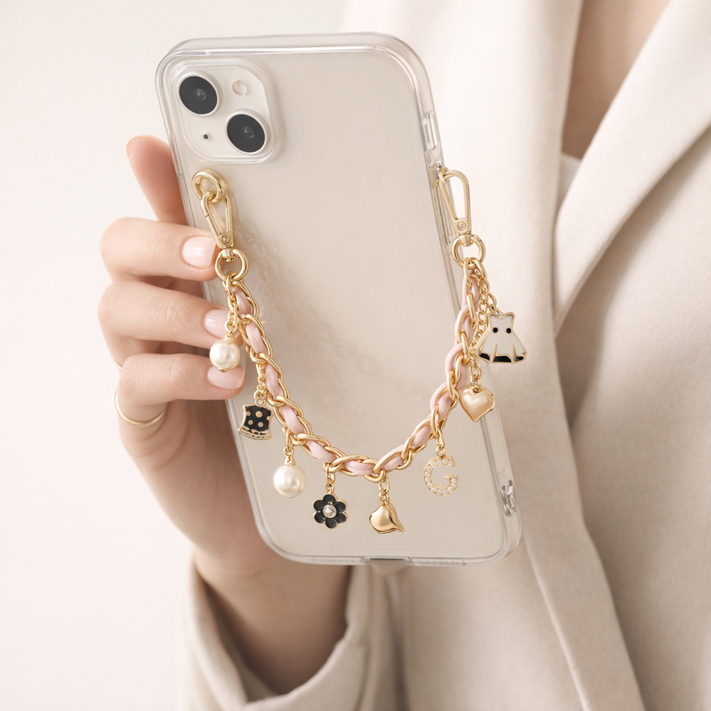 Phone Chain Camellia Flower