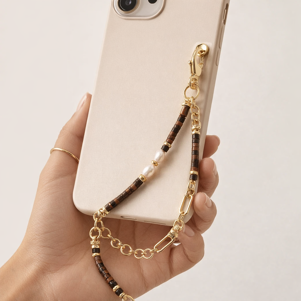 Beaded Phone Straps Double Layer Y2K