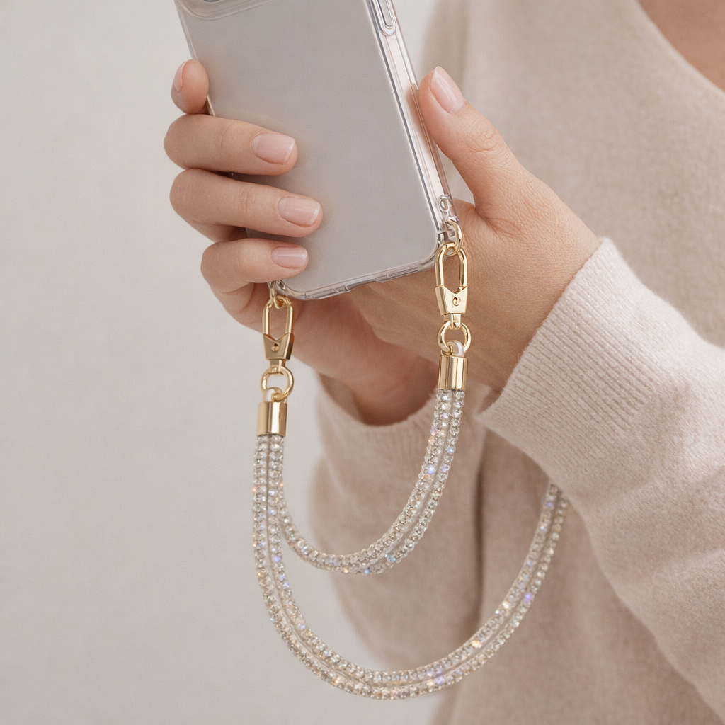 Crystal Phone Strap Rhinestone Elegance