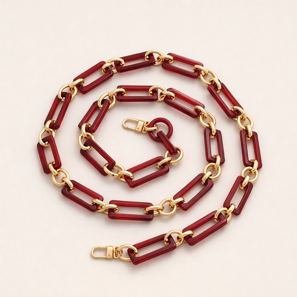 Acrylic Phone Strap Bold Square Design