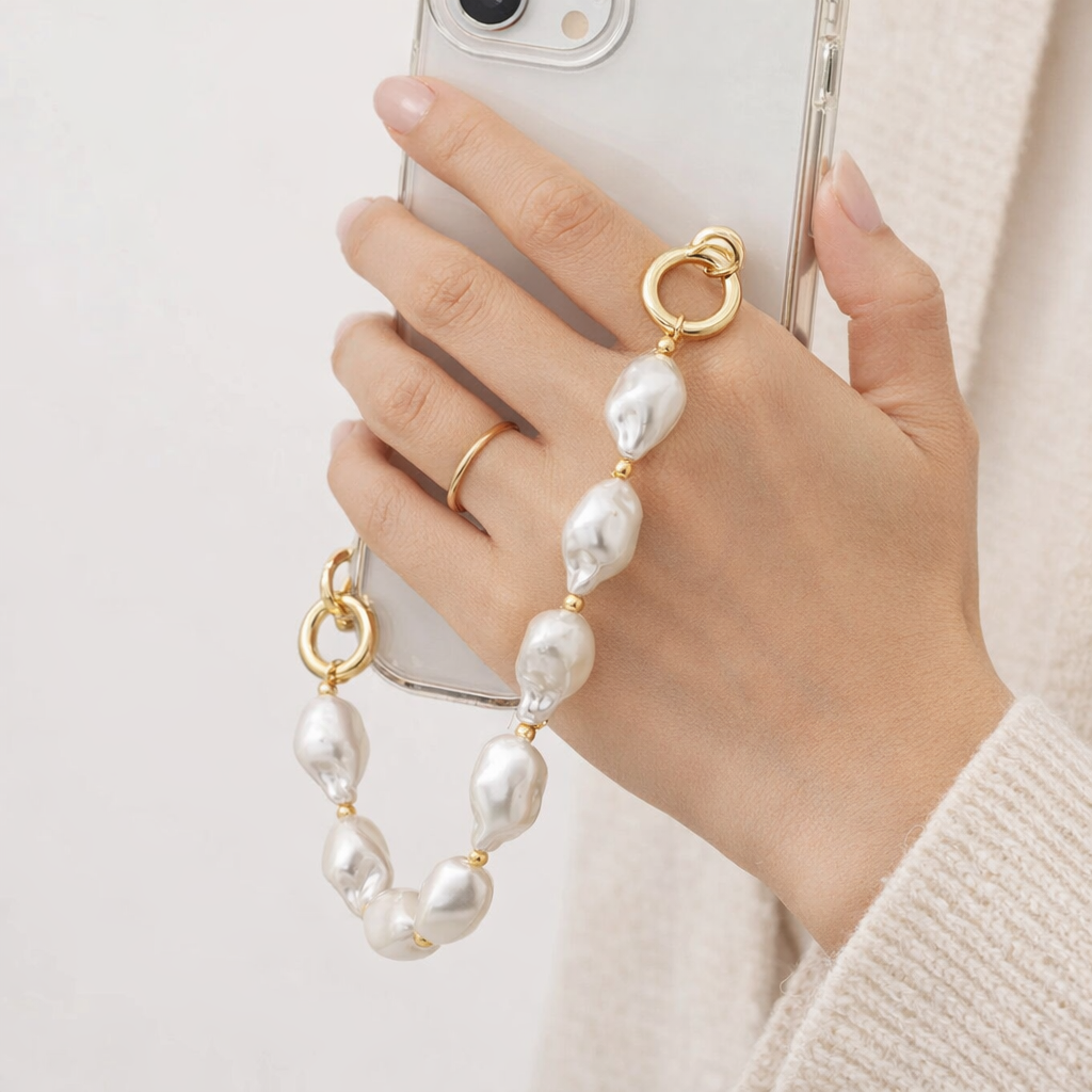 Pearl Phone Charm Decorative Chain