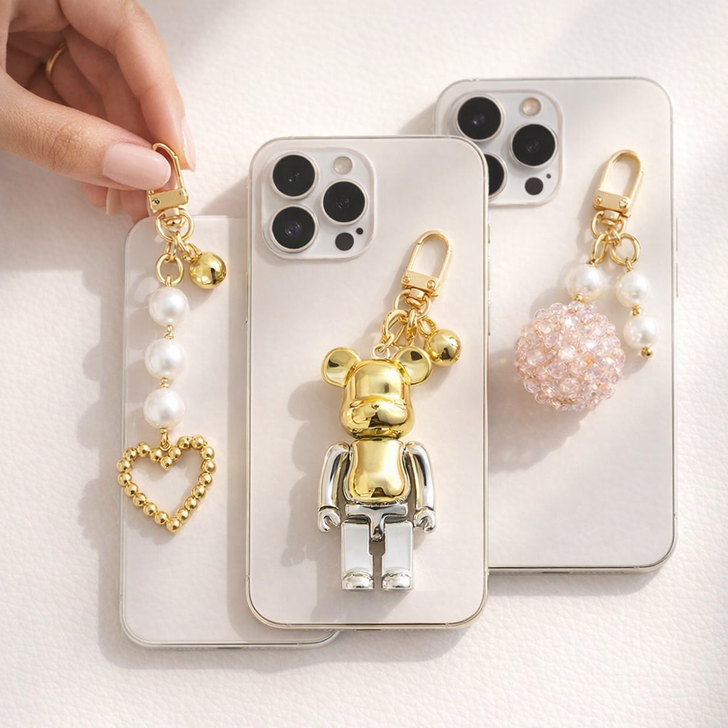 Acrylic Phone Charm Cute Bear